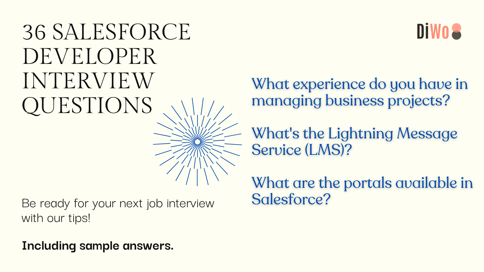 Featured image for “36 Salesforce Developer Interview Questions (With Tips)”